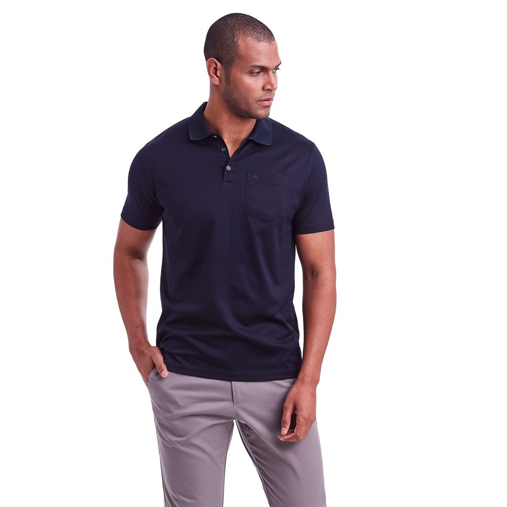 camisa polo highstil algodão pima